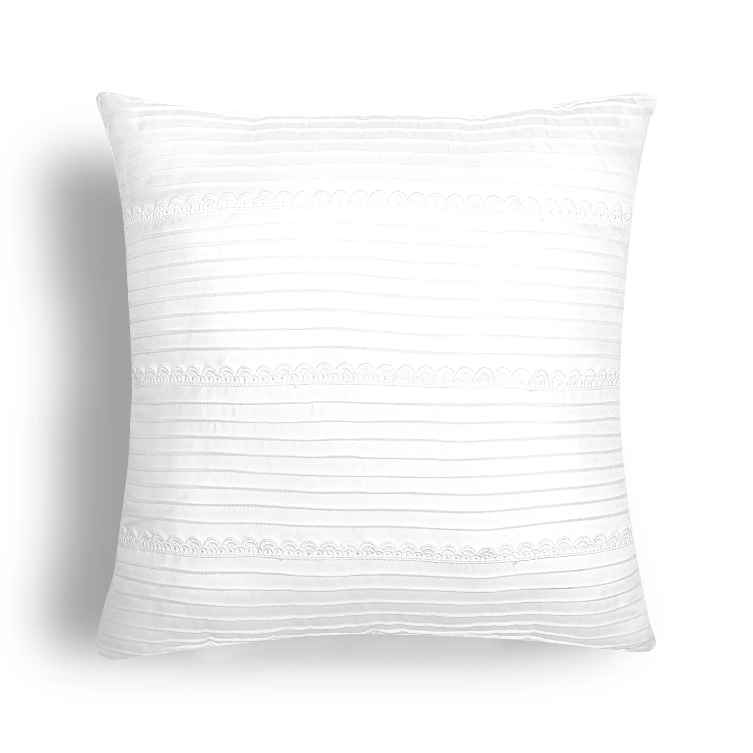 White Laced Cushion