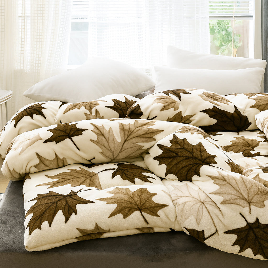 Brown Leaves Comforter