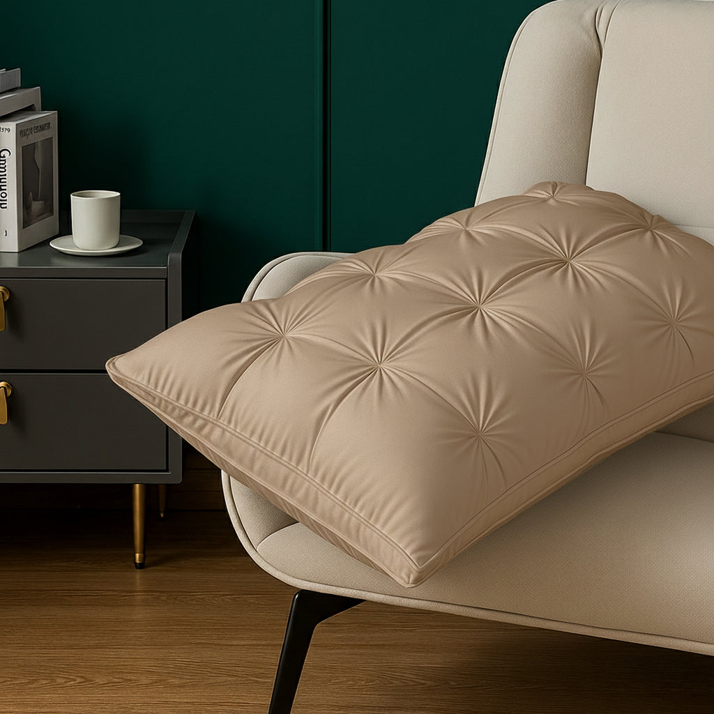 Handmade Pintuck Filled Pillow