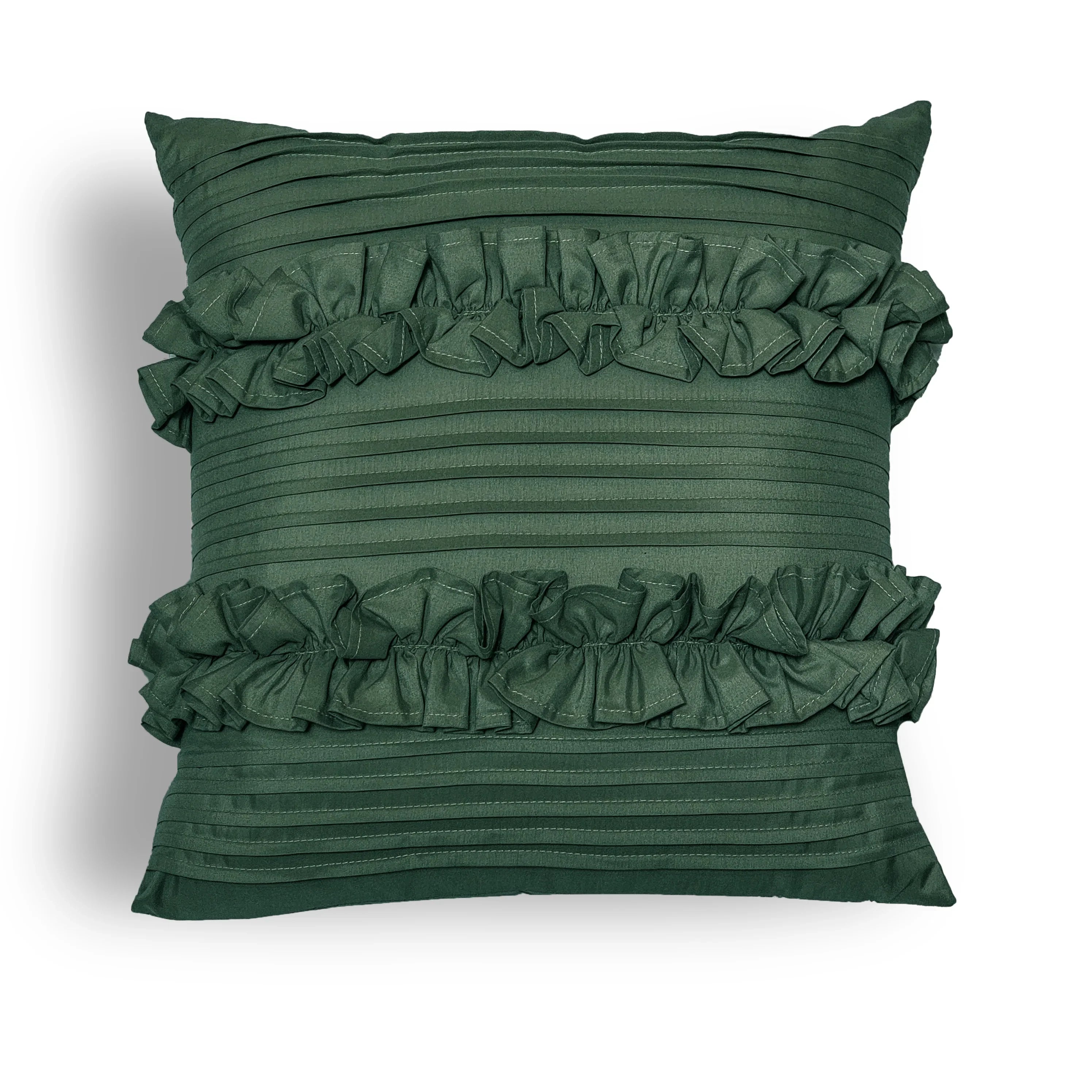 Emerald Pleated Cushion