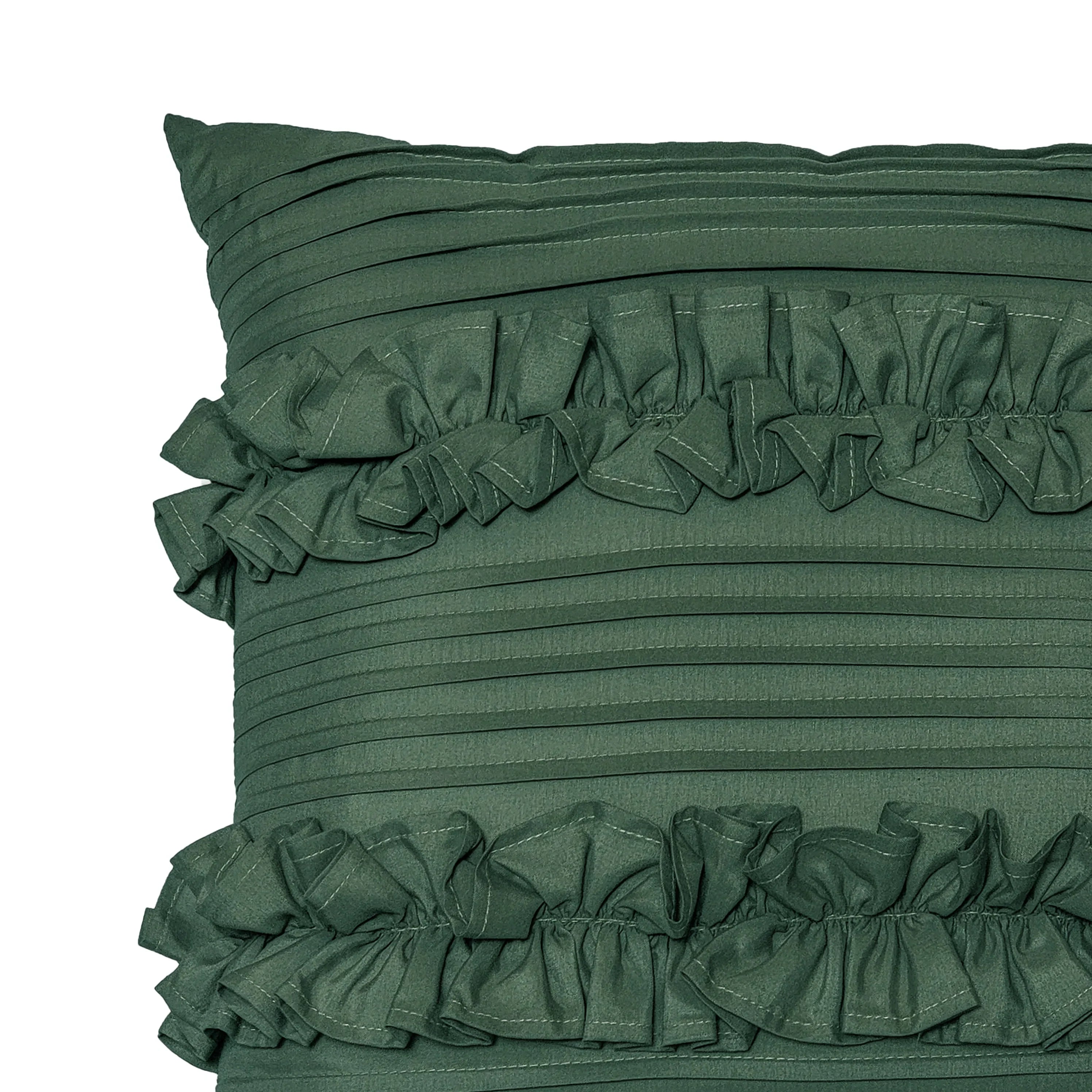 Emerald Pleated Cushion