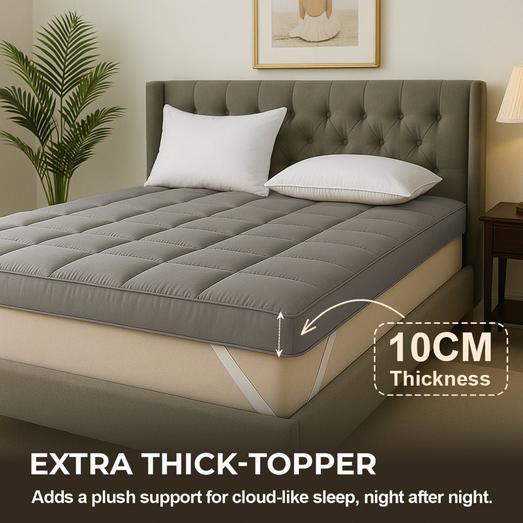 mattress with mattress topper