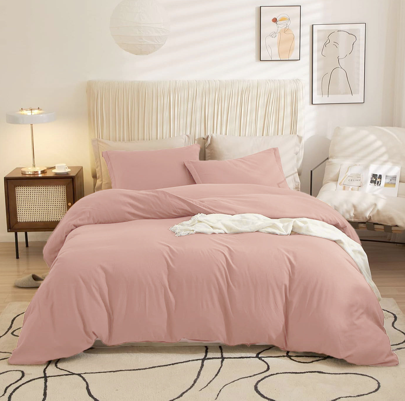 Dusky Rose Duvet Cover Set