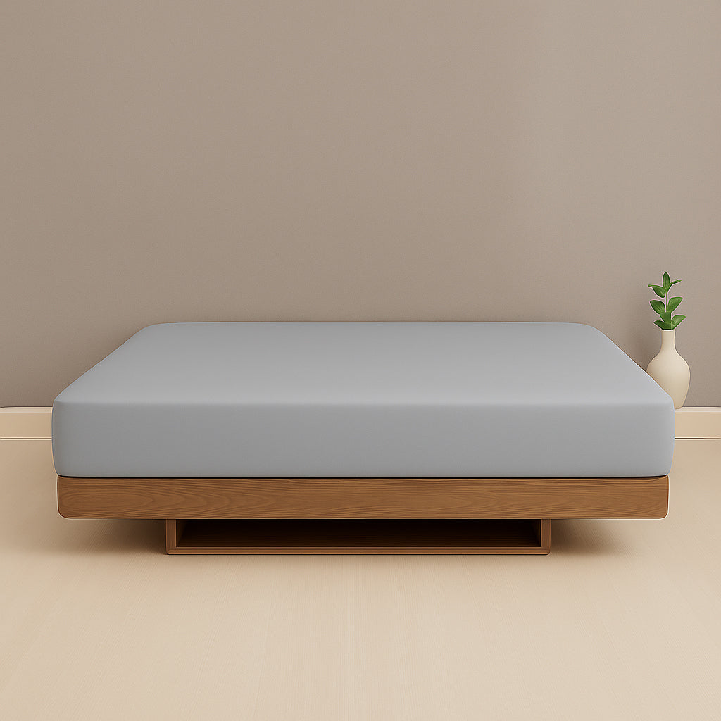 Premium Microfiber Grey Fitted Sheet