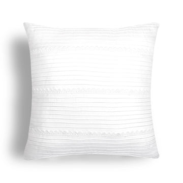 White Laced Cushion