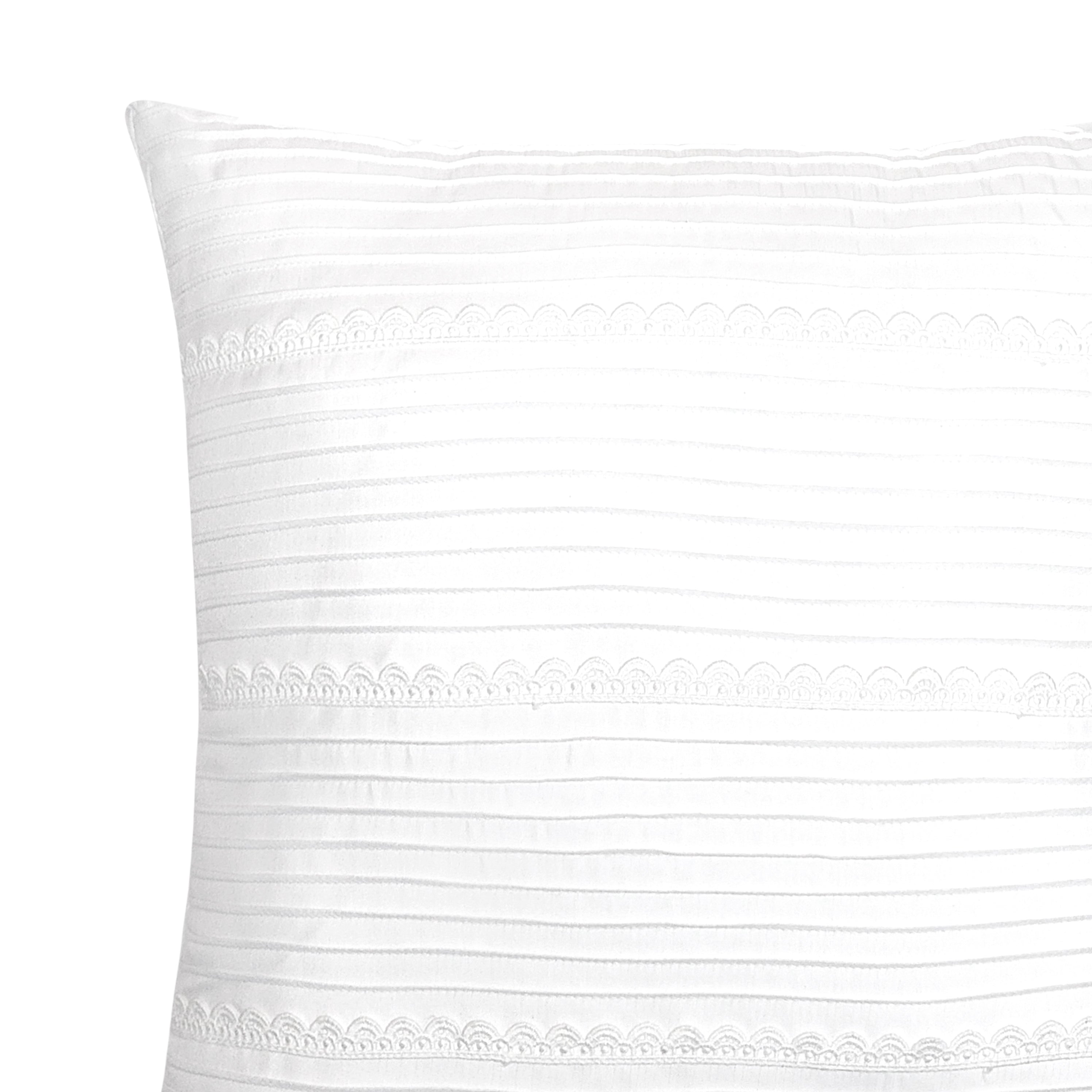 White Laced Cushion