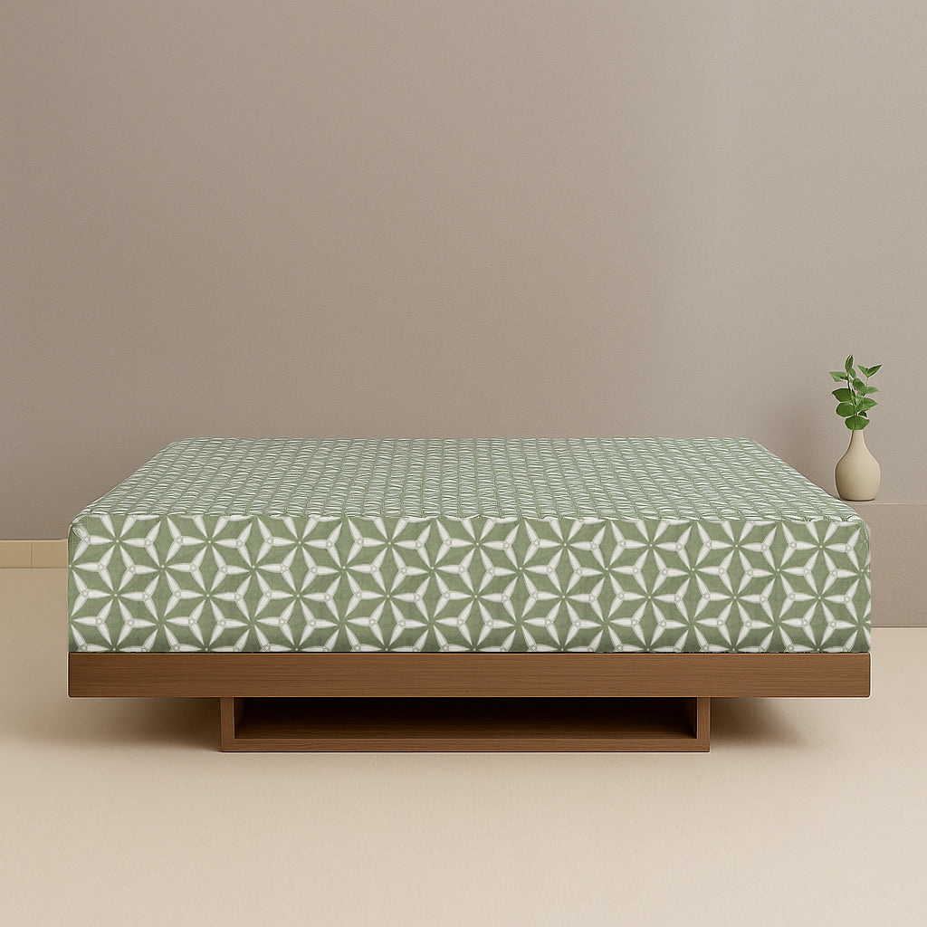 Geometric Petals Fitted Sheet