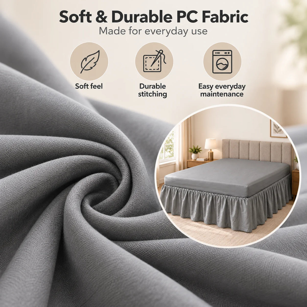 BedSkirt Fitted Sheet