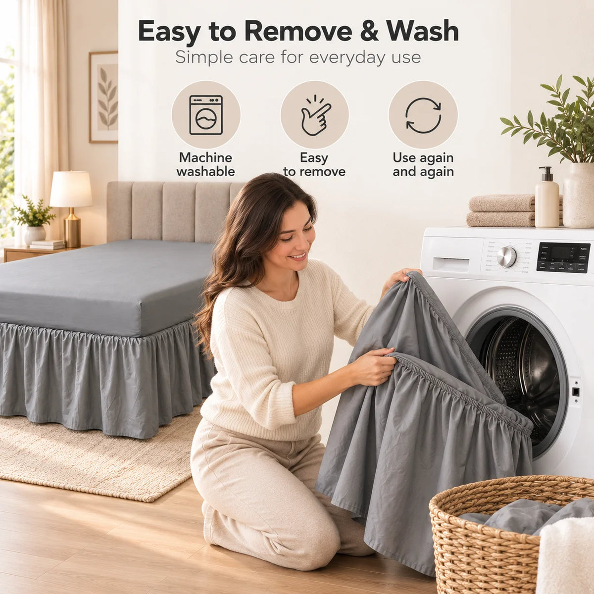 BedSkirt Fitted Sheet