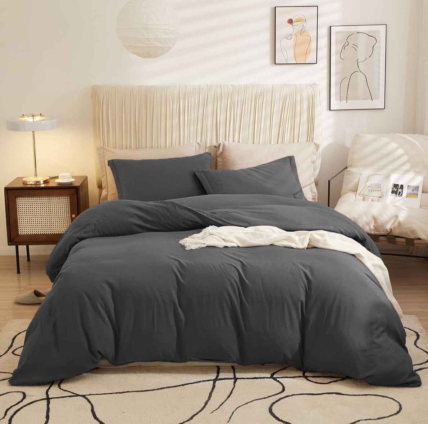 Anthracite Duvet Cover Set