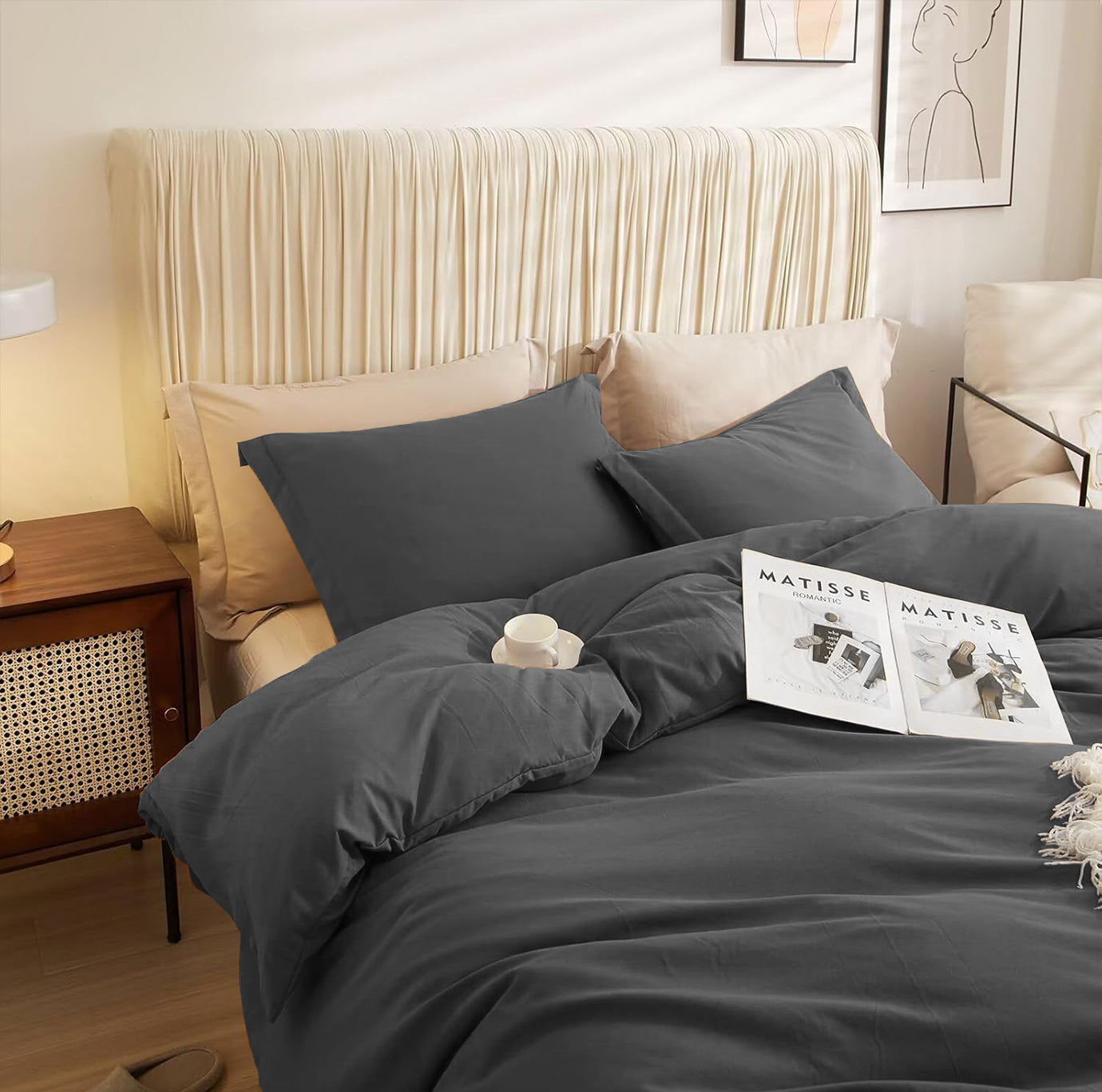 Anthracite Duvet Cover Set
