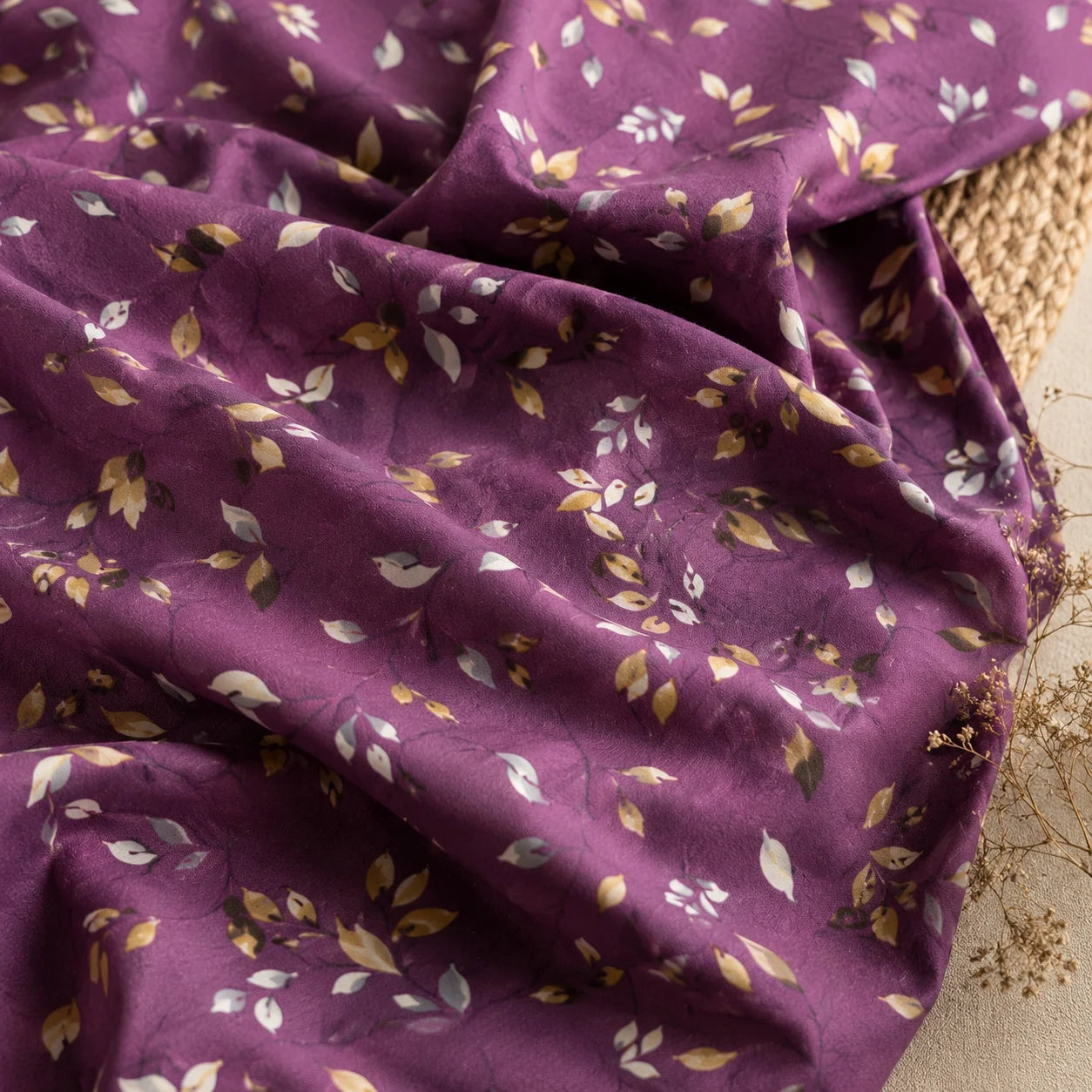 Autumn Leaves Luxury Satin Bedsheet