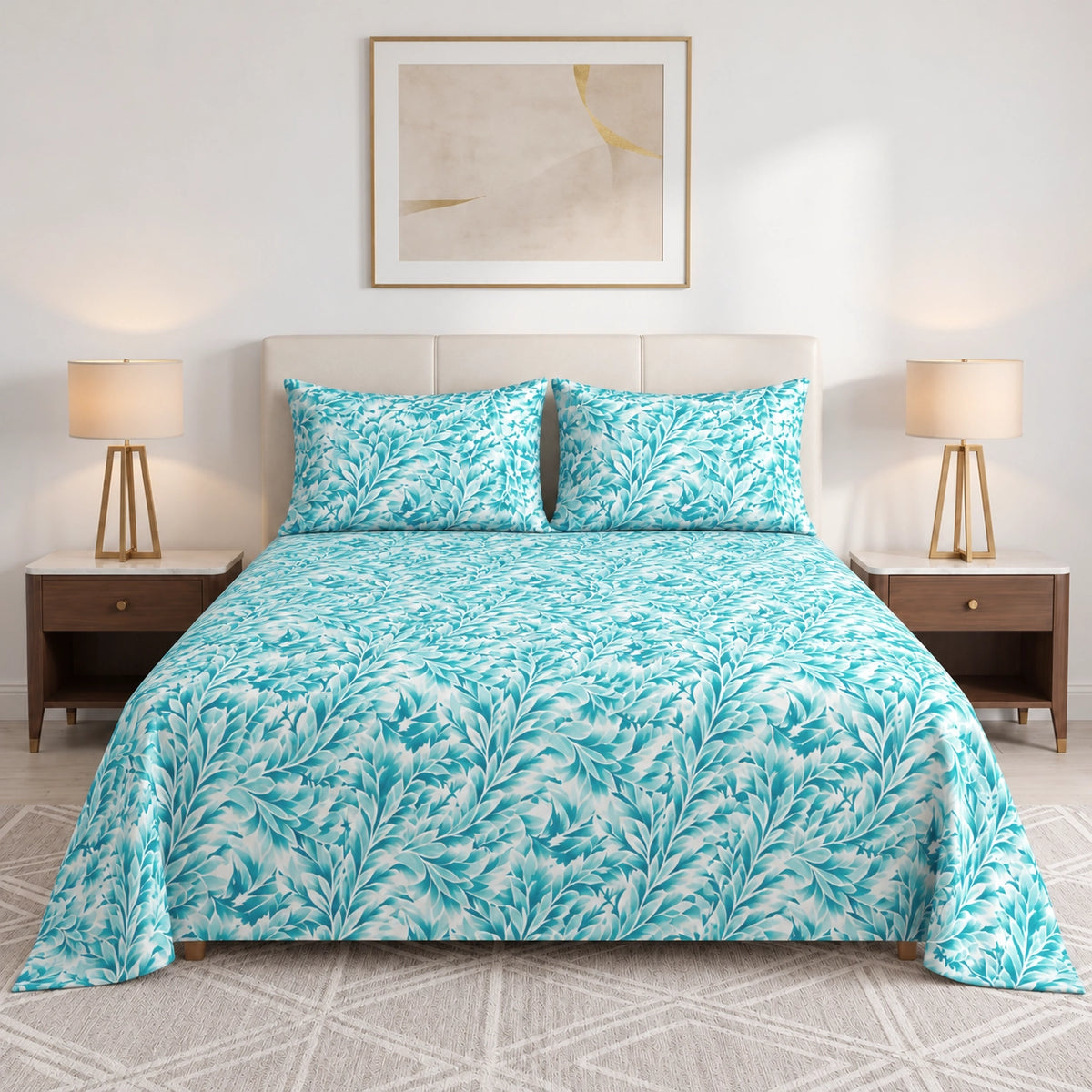 Azure Bedsheet Set - 3Pcs