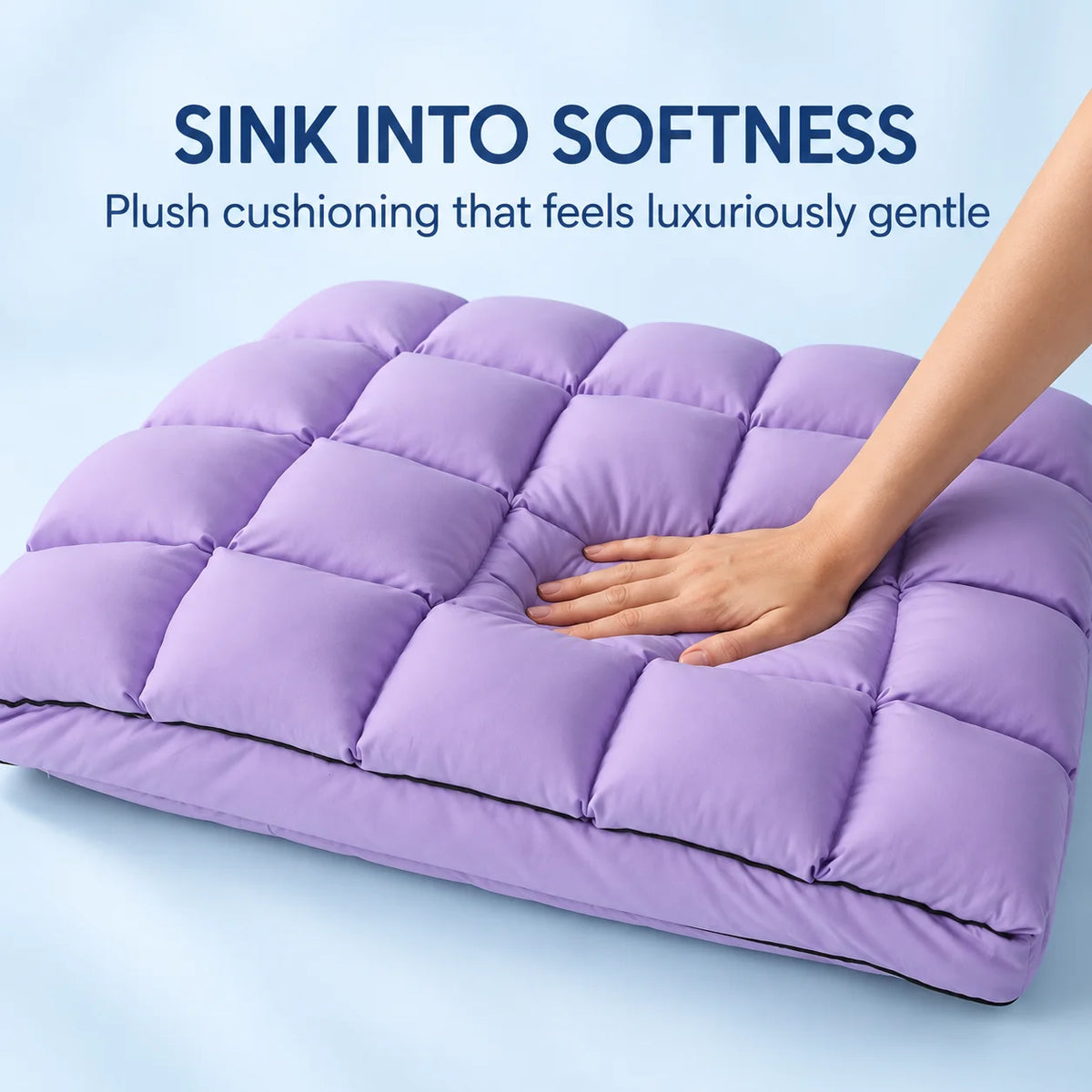 SNOW-PUFF MARSHMALLOW PILLOW