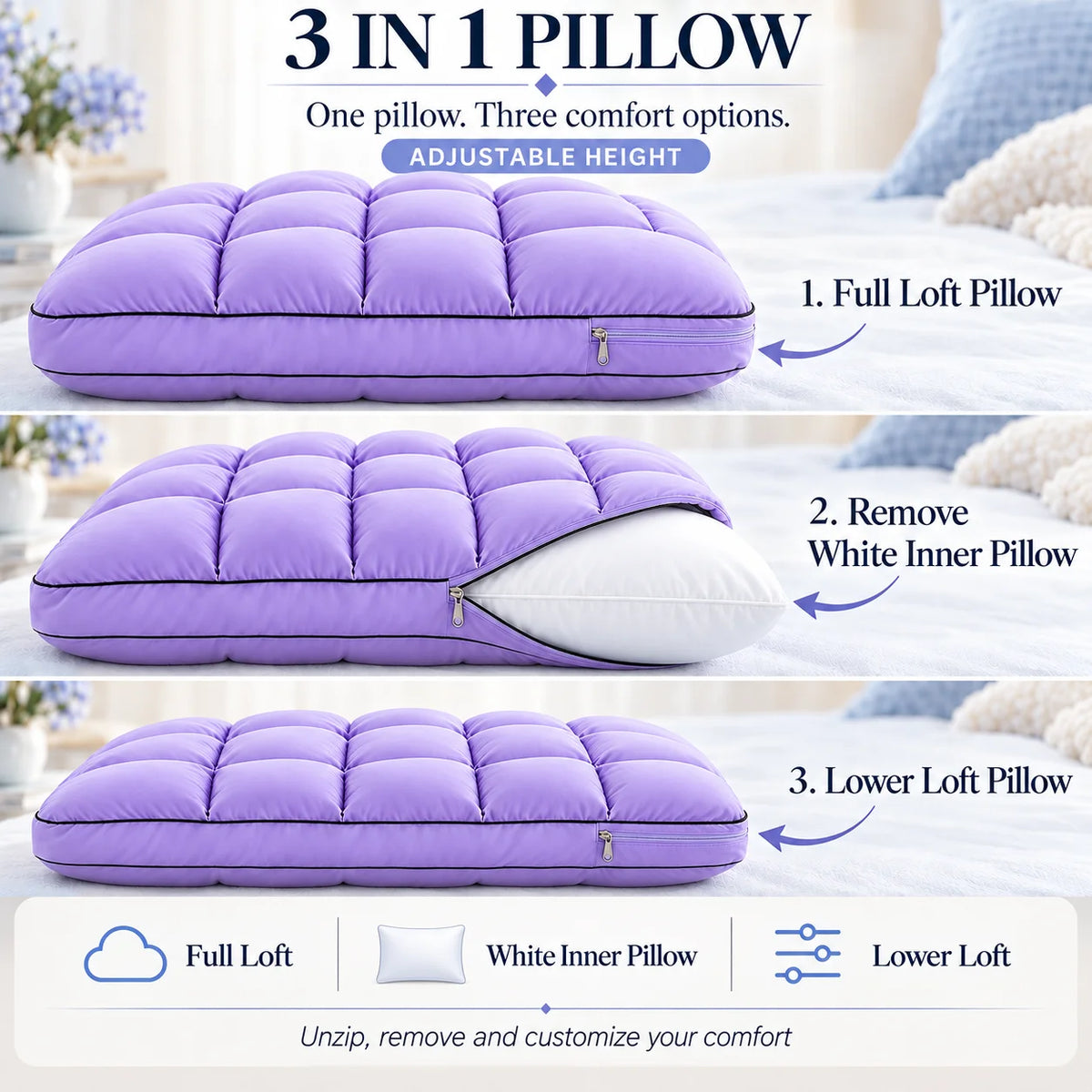 SNOW-PUFF MARSHMALLOW PILLOW