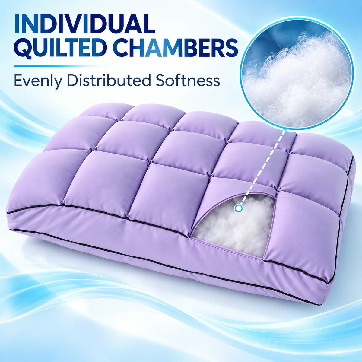 SNOW-PUFF MARSHMALLOW PILLOW