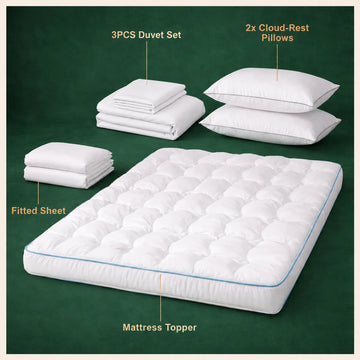 Breeze Bundle complete luxury bedding set for King Size bed