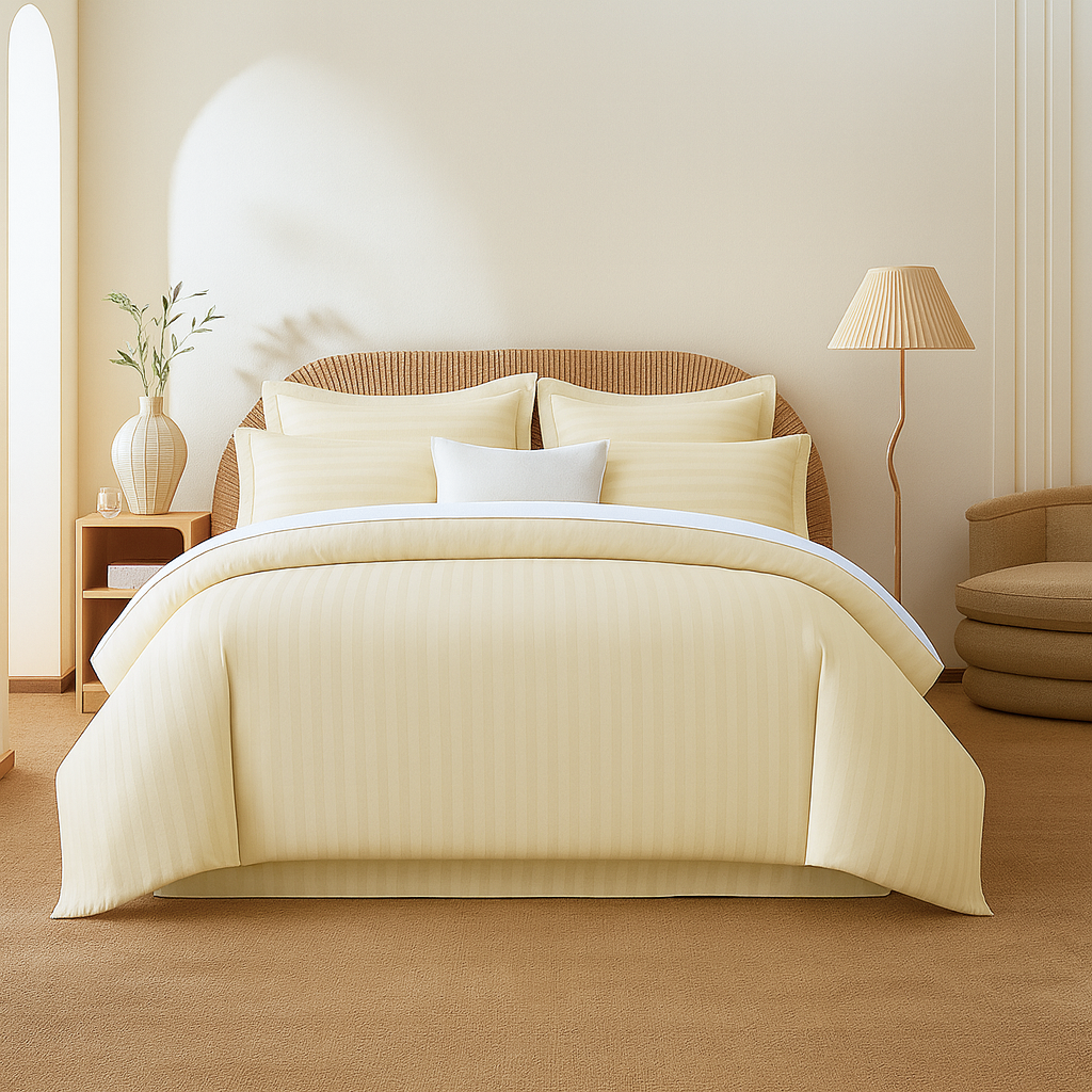 Cream Duvet Covert Set 6PCS