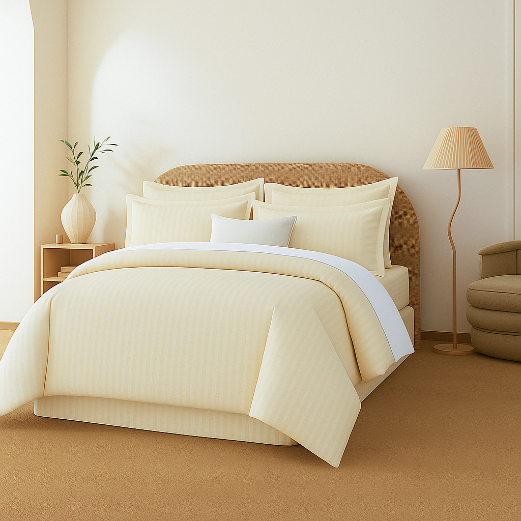 Cream Duvet Covert Set 6PCS