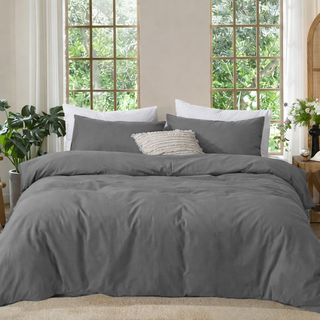 Anthracite Duvet Cover Set