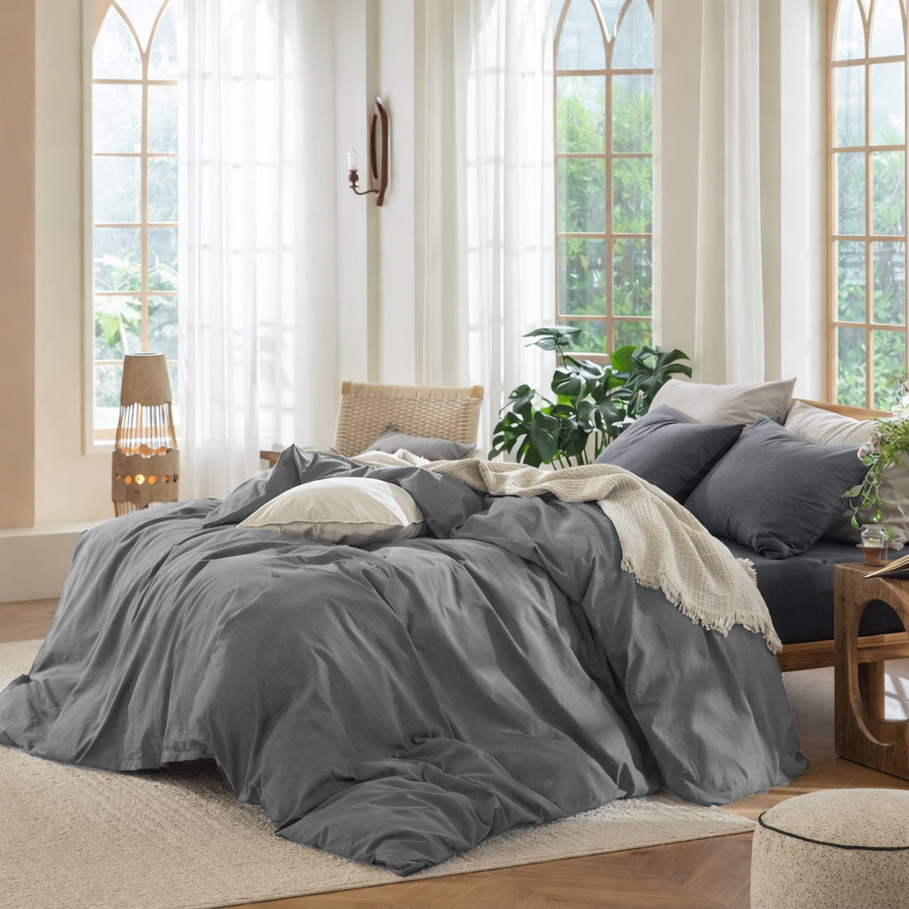 Anthracite Duvet Cover Set