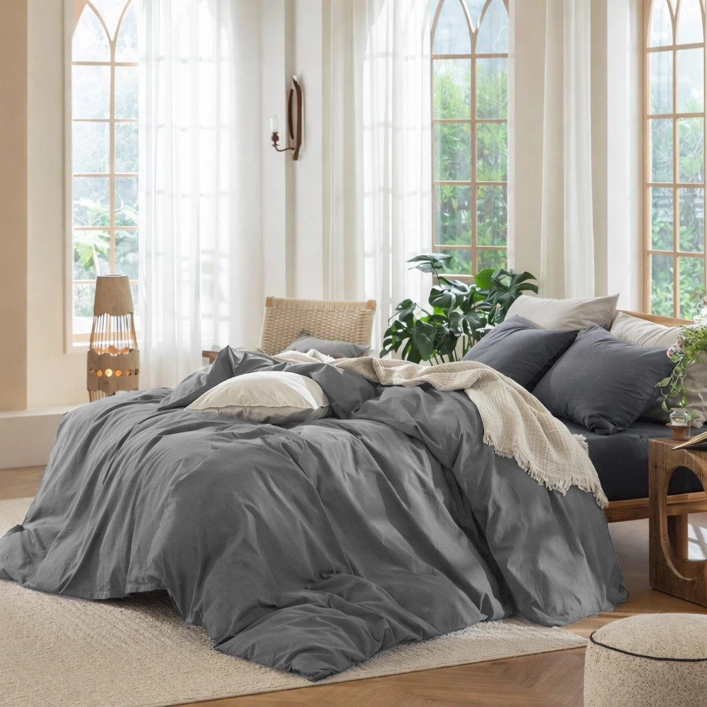 Anthracite Duvet Cover Set