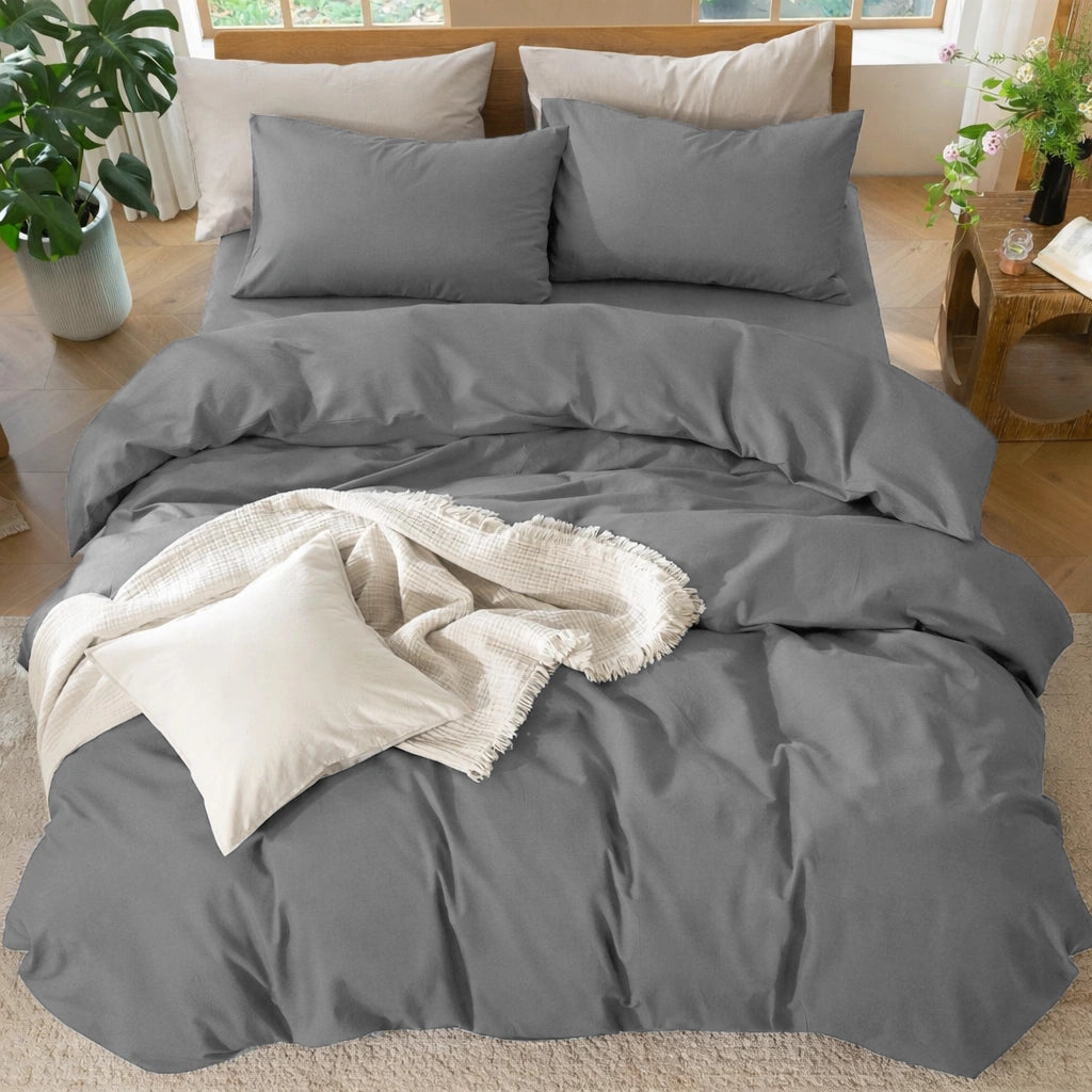 Anthracite Duvet Cover Set