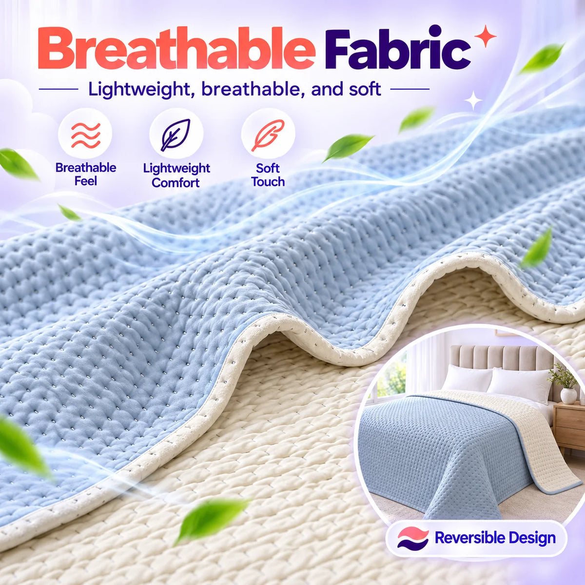 Marshmallow Stitch Bedspread