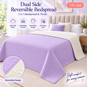 Marshmallow Waves Bedspread