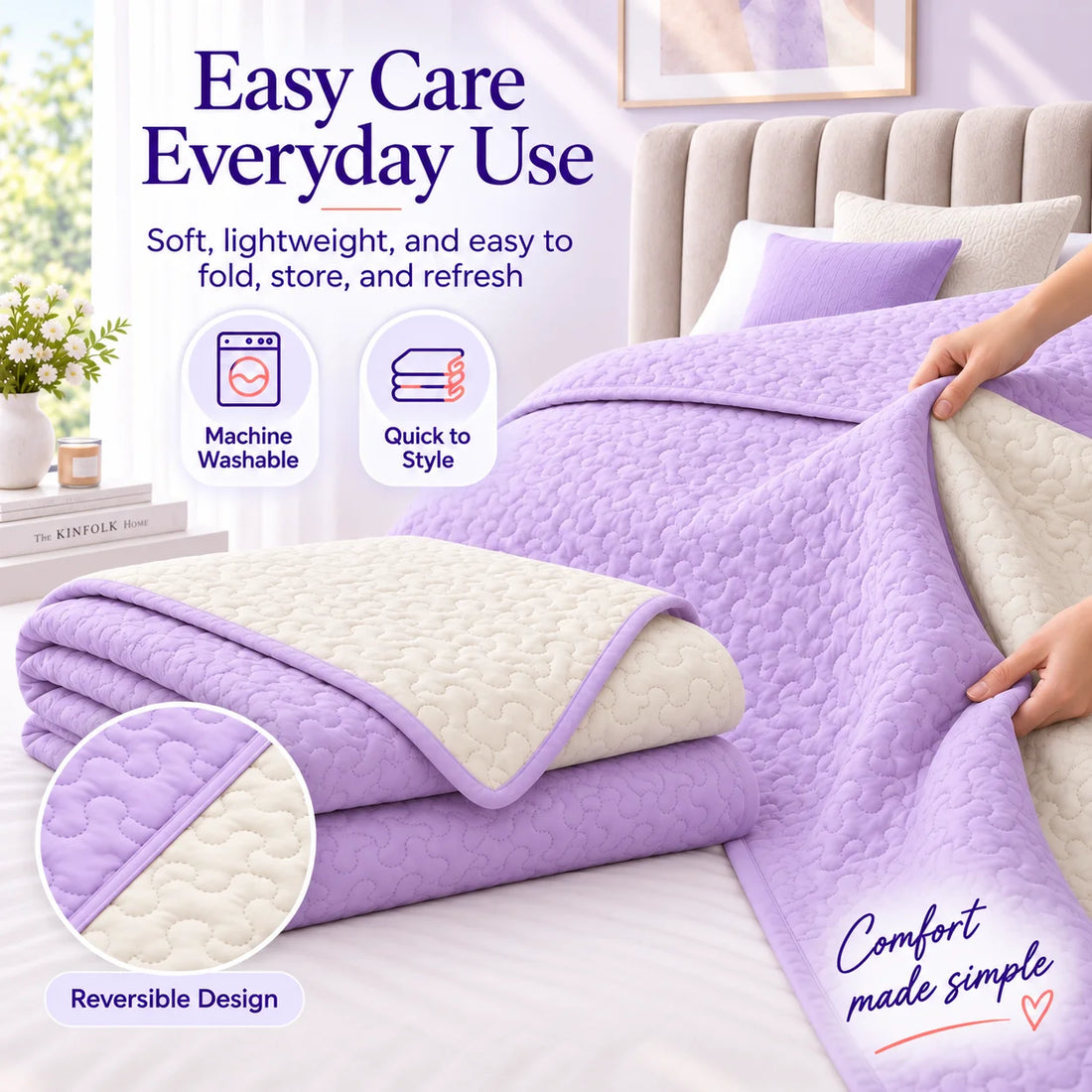 Marshmallow Waves Bedspread