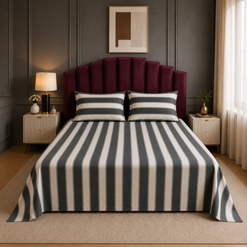 Modern Stripes Luxury Satin Bedsheet