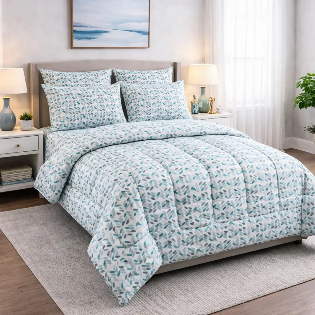 Seafoam 6pcs Summer Comforter Set