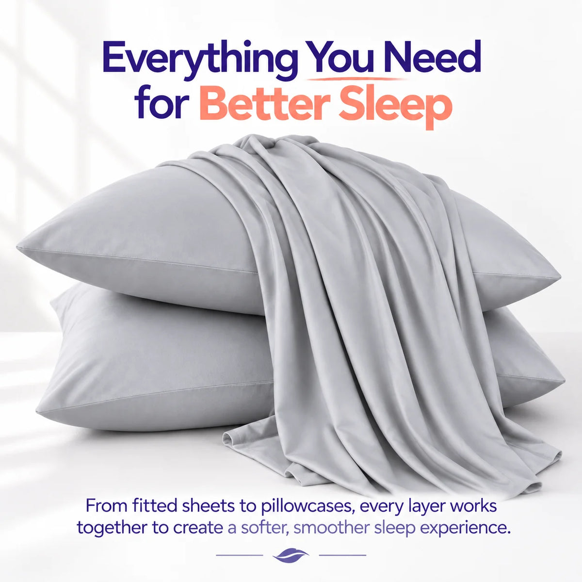 MARSHMALLOW FITTED SHEET SET