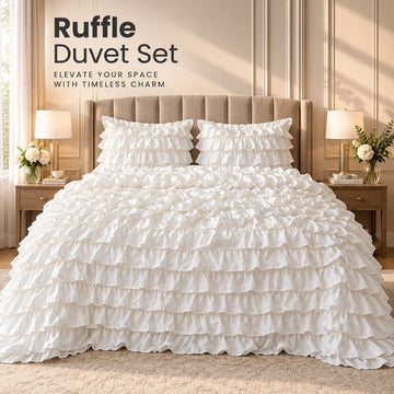 Serene Ruffle Duvet Set