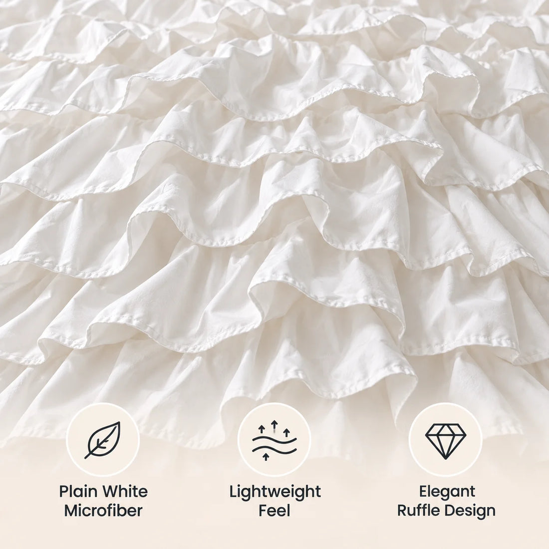 Serene Ruffle Duvet Set