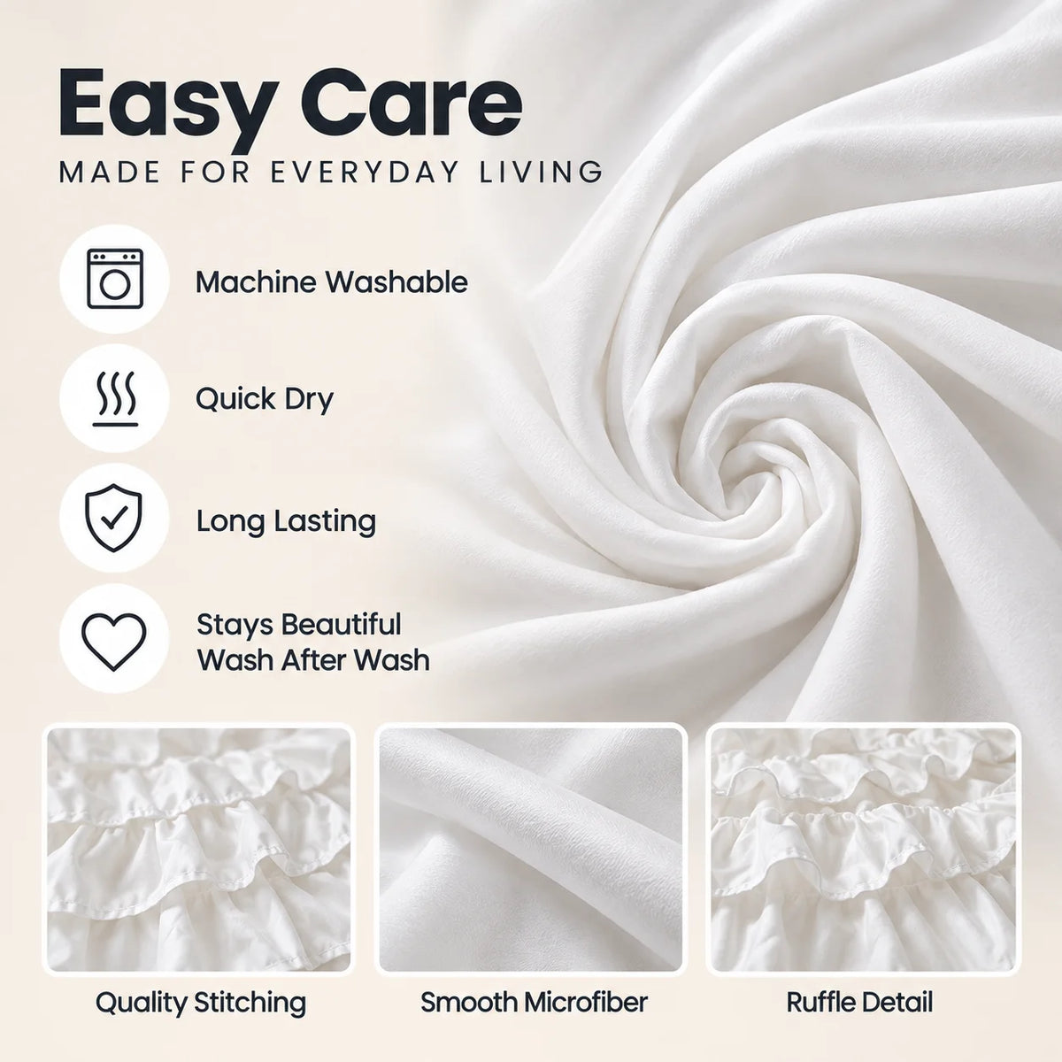 Serene Ruffle Duvet Set