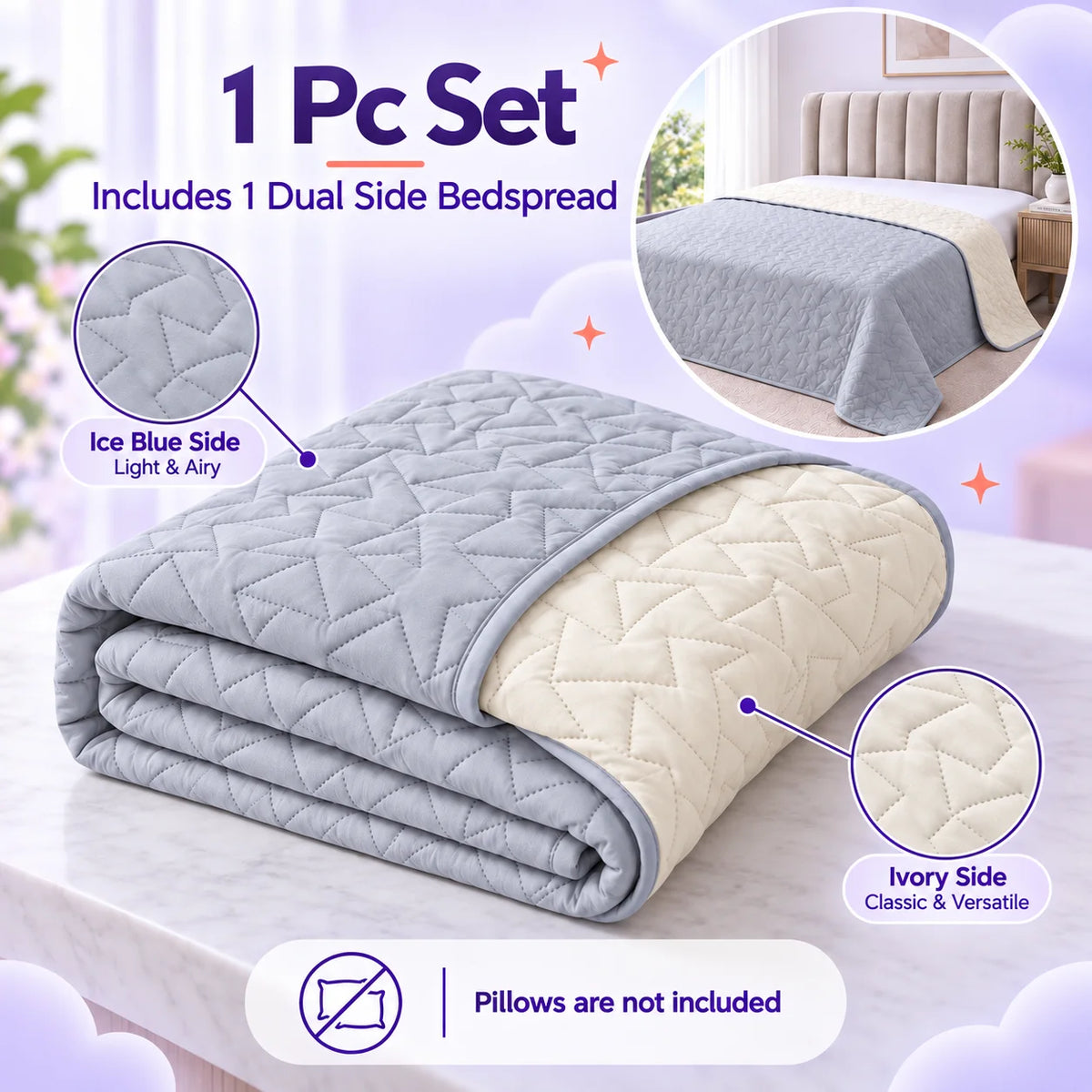 MARSHAMALLOW BEDSPREAD/THROW