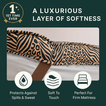 mattress with mattress topper