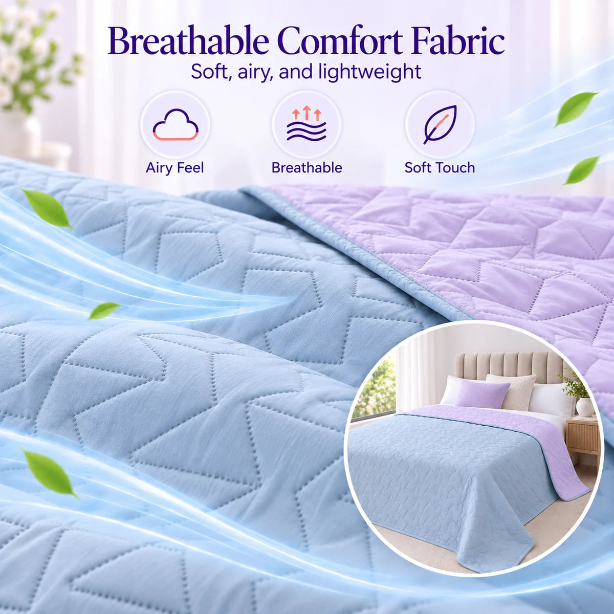MARSHAMALLOW BEDSPREAD/THROW