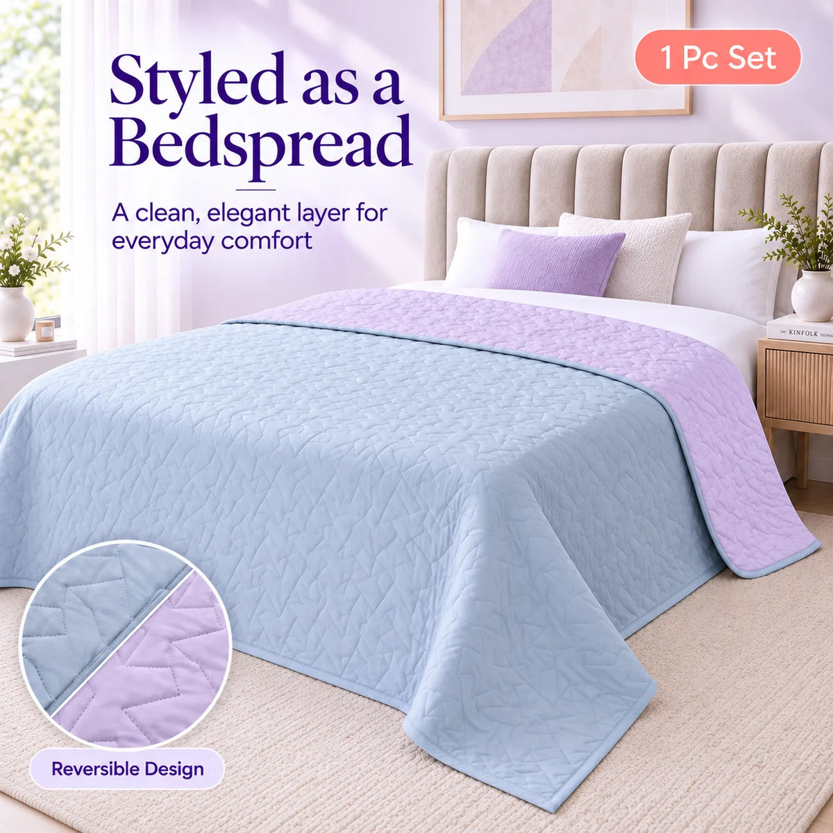 MARSHAMALLOW BEDSPREAD/THROW