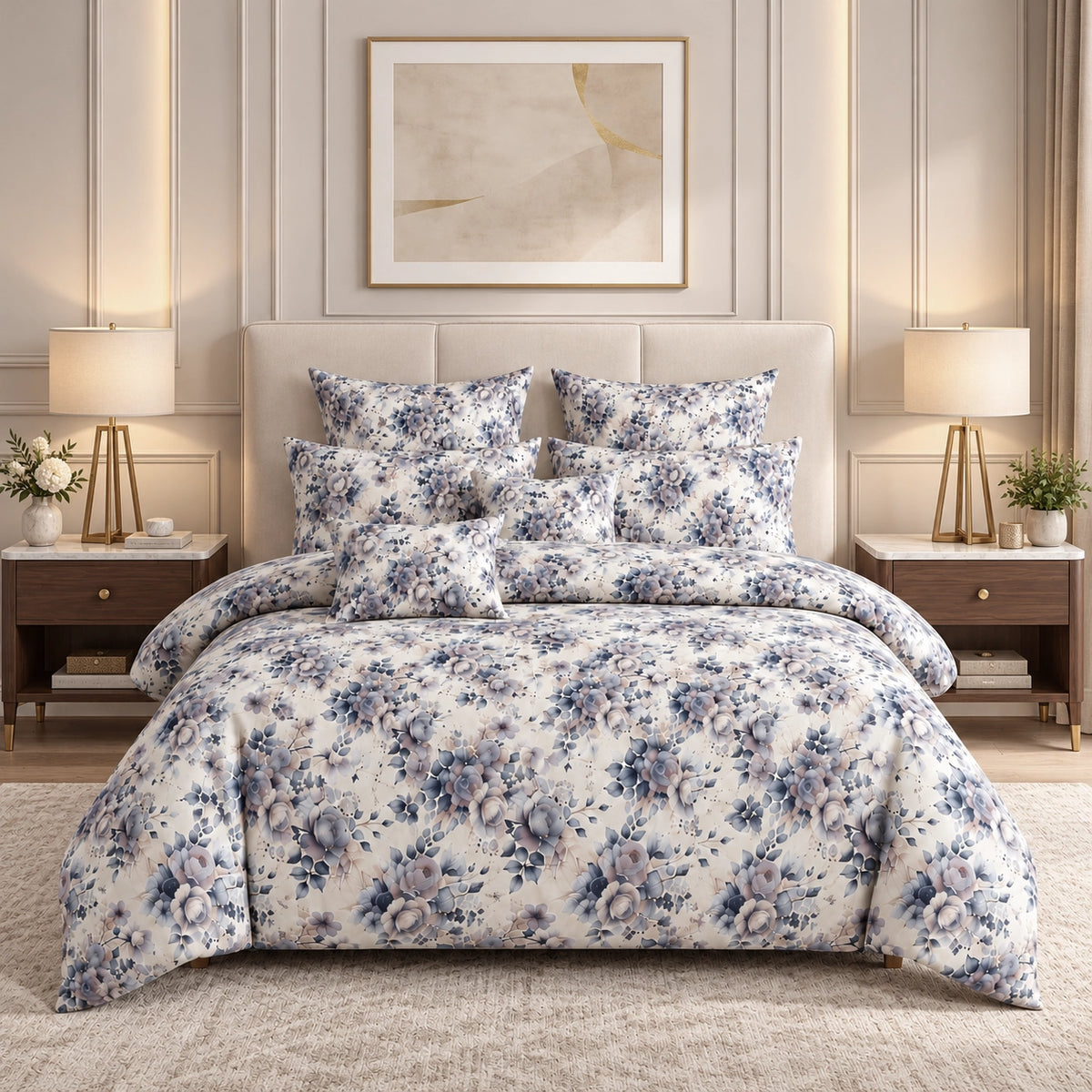 Smoky Duvet Cover Set - 8Pcs