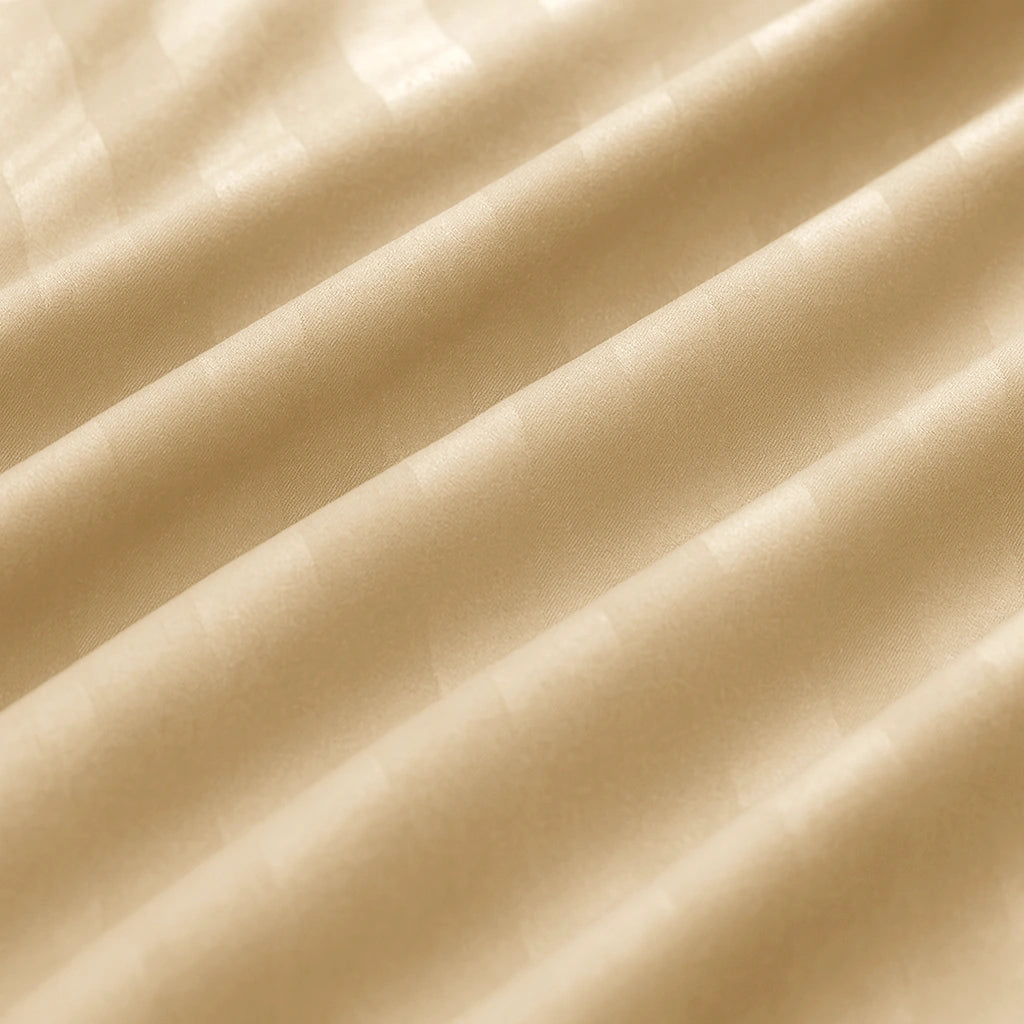 Taupe Stripes Duvet Cover Set 6PCS