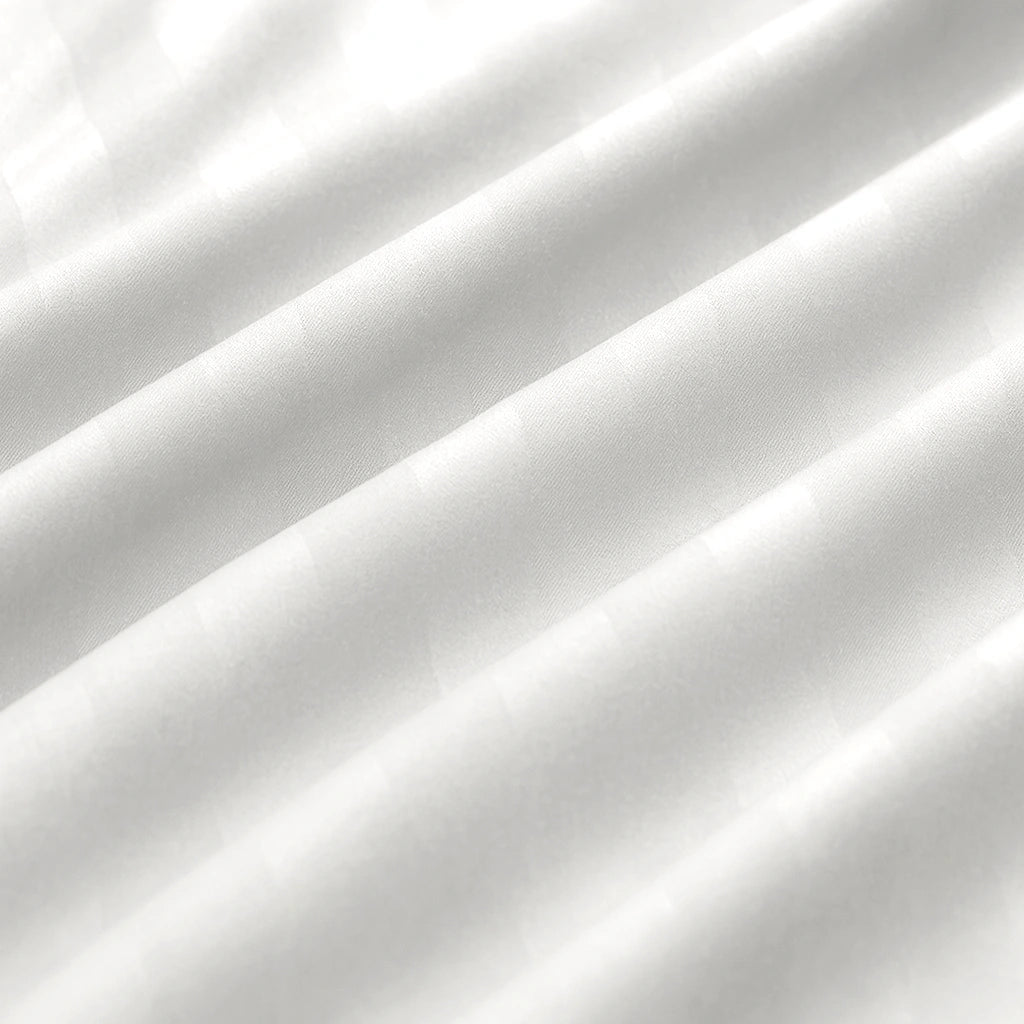 White Stripes Duvet Cover Set 6PCS